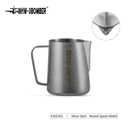MHW-3BOMBER P3015SS Milk Pitcher 3.0, 600 ml, silver speckle