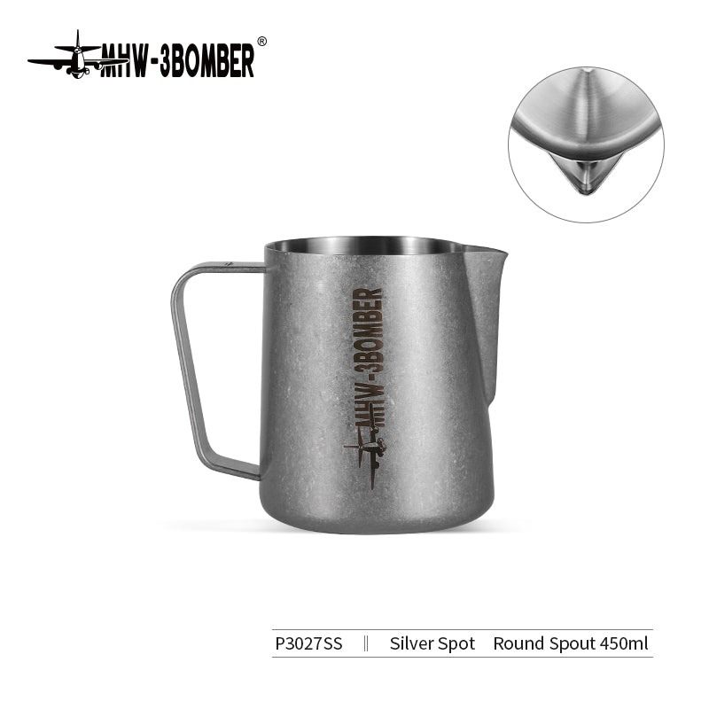 MHW-3BOMBER P3027SS Milk Pitcher 3.0, 450 ml, silver speckle