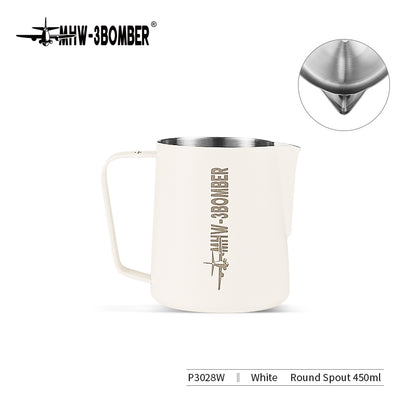 MHW-3BOMBER P3028W Milk Pitcher 3.0, 450 ml, matte beige white
