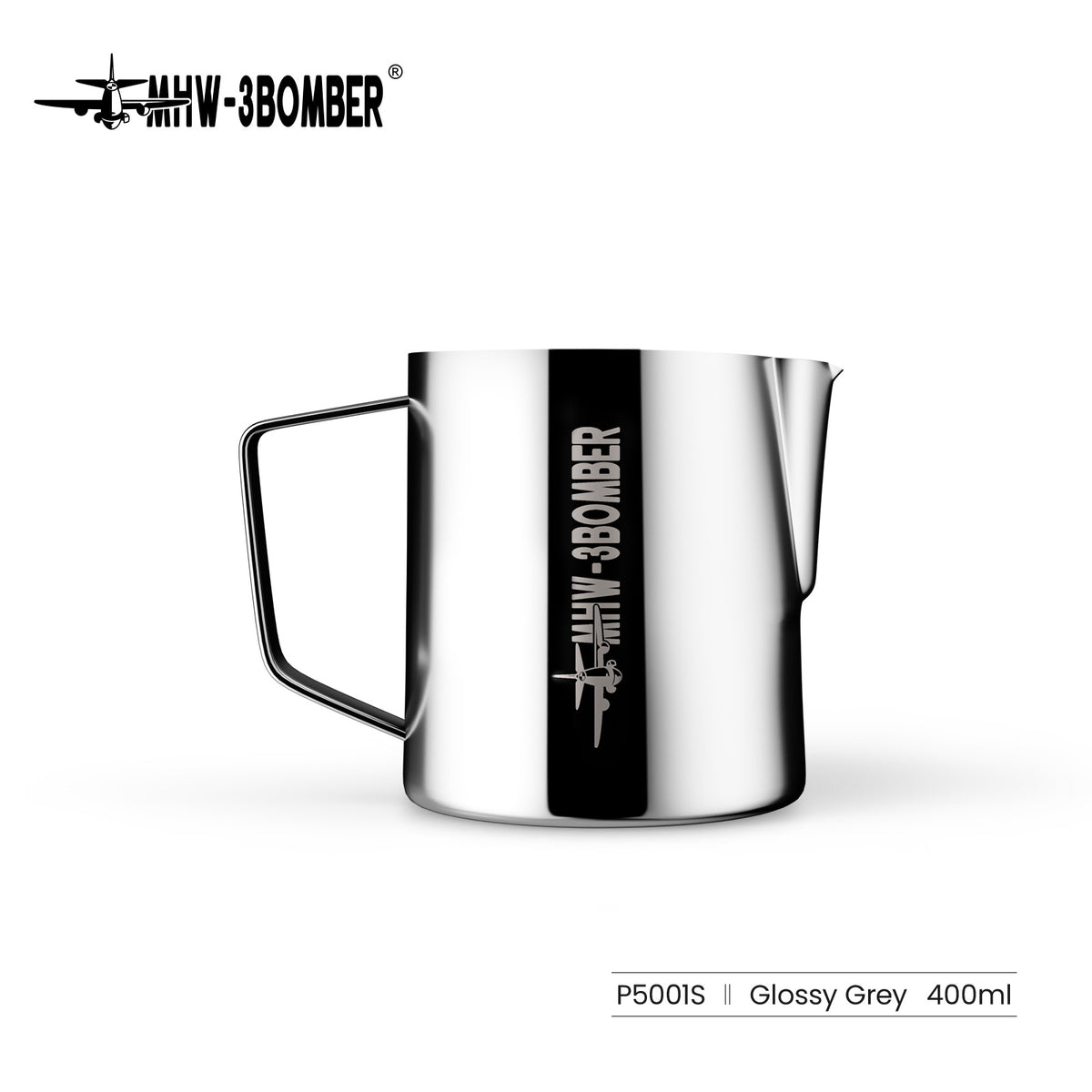 MHW-3BOMBER P5001S milk pitcher, 400 ml, glossy finish