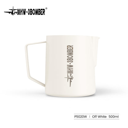 MHW-3BOMBER P5020W Milk Pitcher 5.0, 500 ml, matte beige white