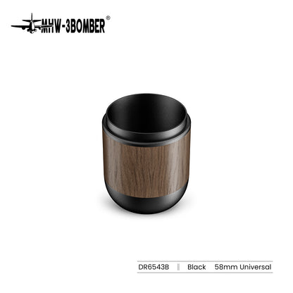 MHW-3BOMBER DR6543B Nova Dosing Cup, 58 mm, Obsidian Black with walnut