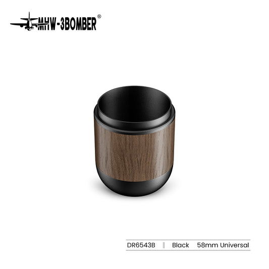 MHW-3BOMBER DR6543B Nova Dosing Cup, 58 mm, Obsidian Black with walnut