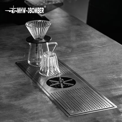 MHW-3BOMBER CW5425 installed in a coffee counter beside brewing equipment