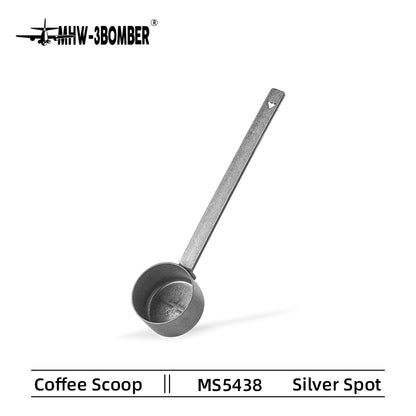 MHW-3BOMBER MS5438 silver-spot stainless-steel coffee measuring spoon, SKU-labeled view