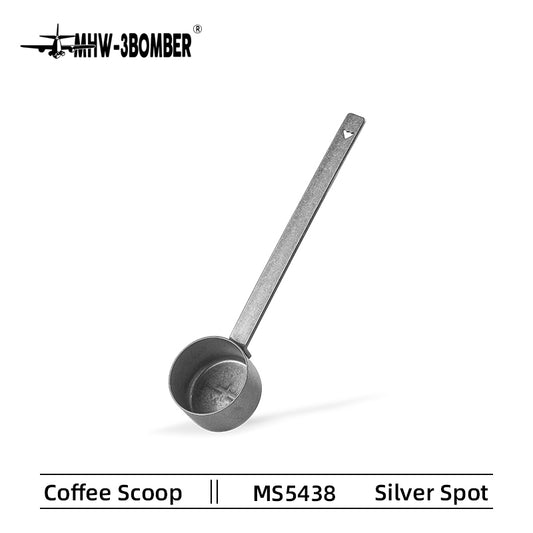 MHW-3BOMBER MS5438 silver-spot stainless-steel coffee measuring spoon, SKU-labeled view