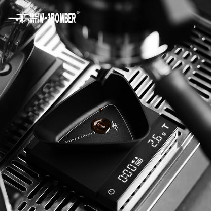 MHW-3BOMBER P6562B BeanBoat bean tray on a coffee scale