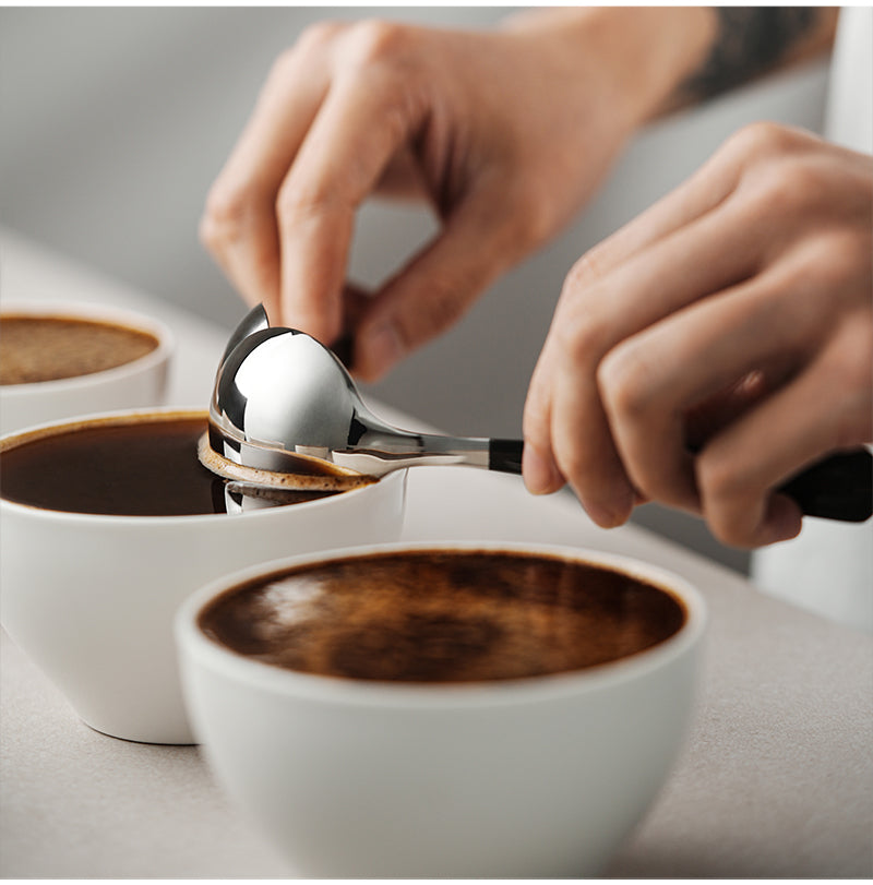 MHW-3BOMBER cupping spoon used for coffee tasting