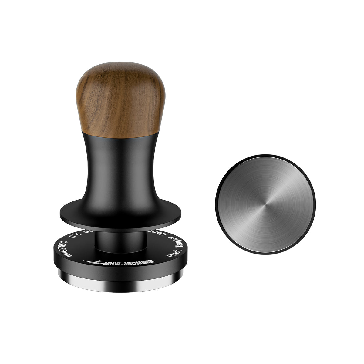 MHW-3BOMBER Calibrated Tamper 2.0 T6184T, 58.35 mm flat base