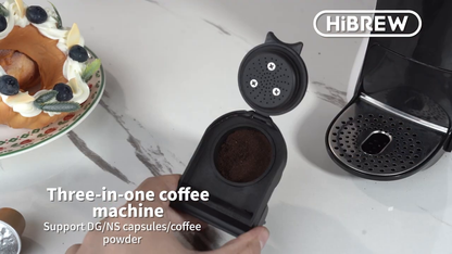 HiBREW H3B – Ground-coffee adapter and filter basket