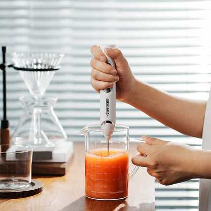 MHW-3BOMBER MF6855W white rechargeable handheld milk frother, distinct product photograph 2; scene accessories excluded