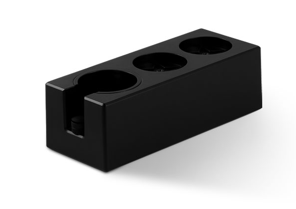 MHW-3BOMBER CH6623 58 mm ABS portafilter stand reference; pictured preparation tools are not included