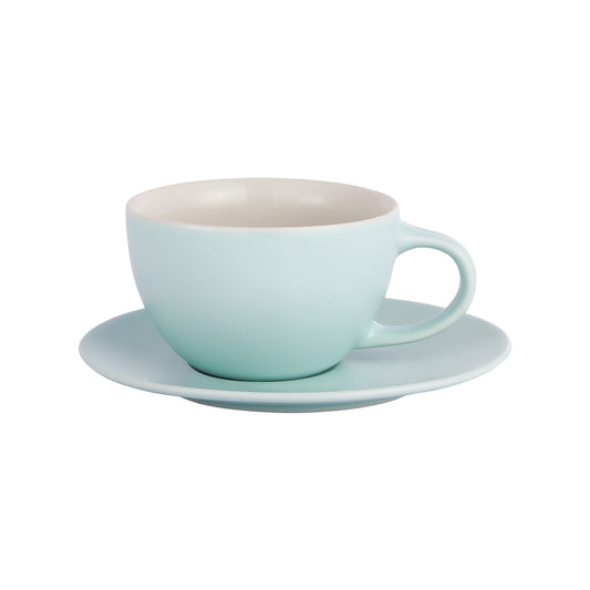 MHW-3BOMBER Mars C6037BL Tiffany blue 300 ml cup shown with saucer