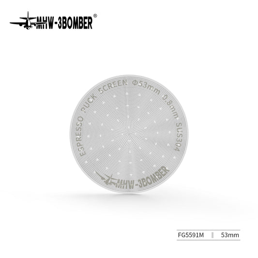 MHW-3BOMBER FG5591M silver 53 mm 0.8 mm puck screen; exact SKU reference, one screen only