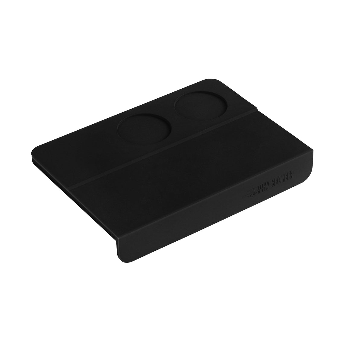 MHW-3BOMBER SP5309B black B-style counter-edge tamping mat with two round recesses
