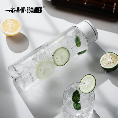 MHW-3BOMBER CE6136 White cold-brew pot containing a citrus drink in a tabletop scene; scene tools, glasses and drink ingredients are not included.