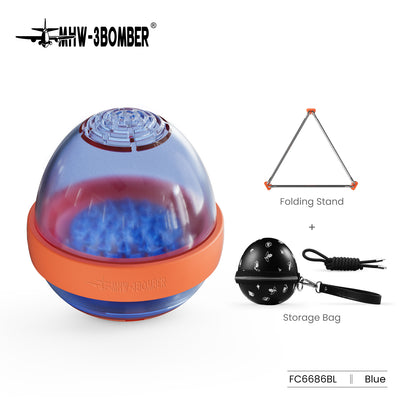 MHW-3BOMBER FC6686BL blue Eggonaut dripper with folding stand and carrying pouch