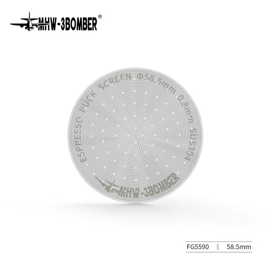 MHW-3BOMBER FG5590 58.5mm 0.8mm Silver puck screen