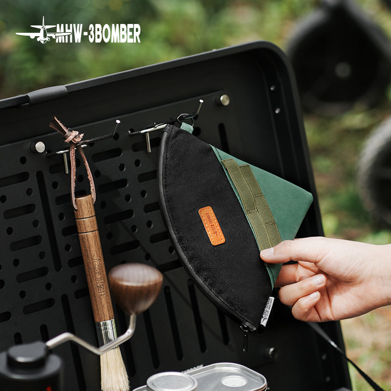 MHW-3BOMBER filter-paper bag attached to a storage board; board is not included
