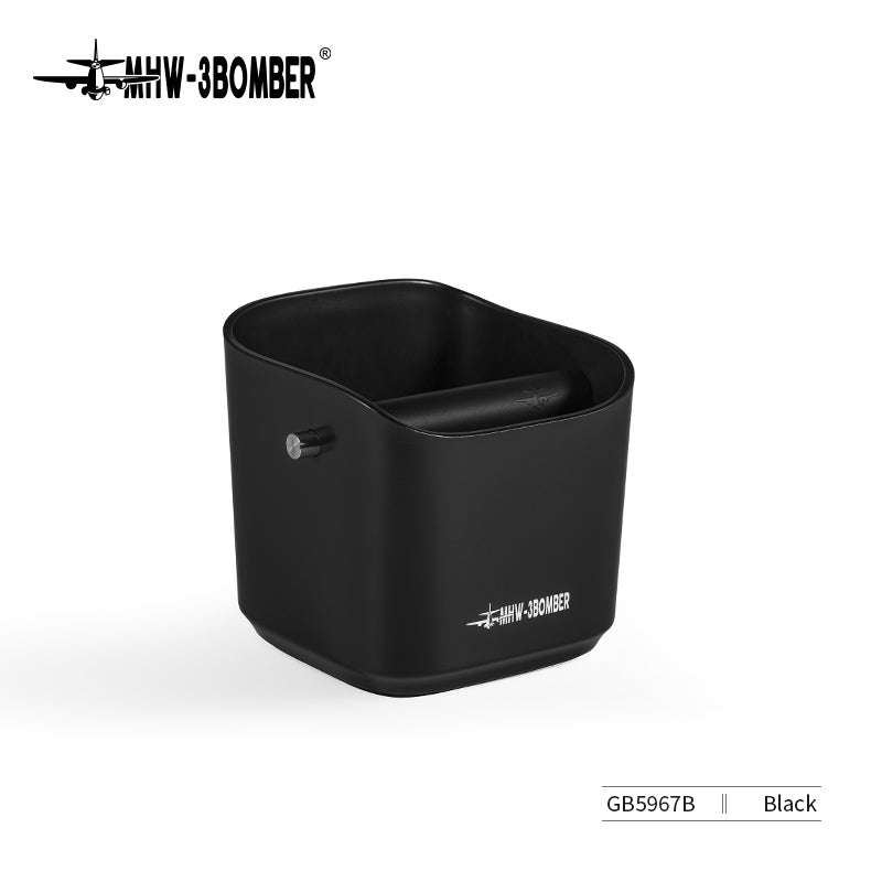 MHW-3BOMBER GB5967B black square knock box with knock bar, listed 1.2 litre