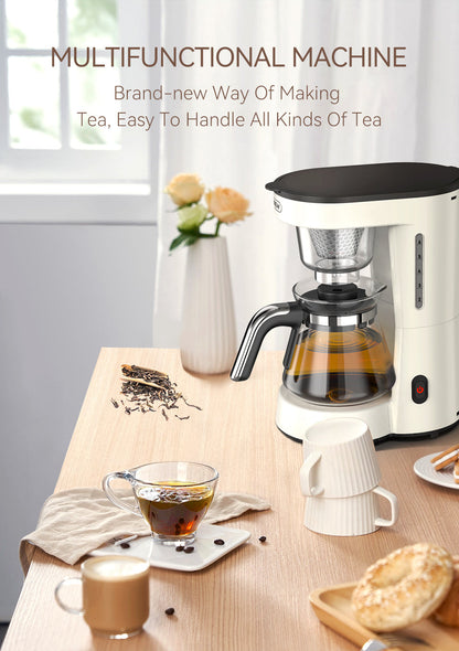 HiBREW H12 White / EU: white machine with tea preparation setup