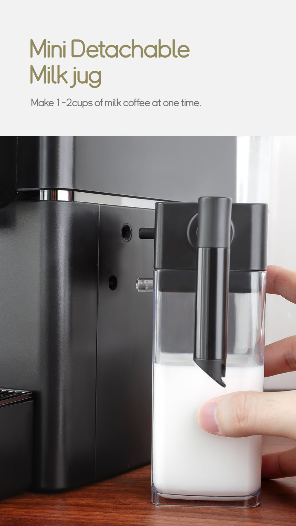 HiBREW H15 EU: detachable milk-container connection