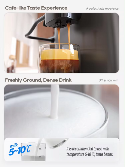 HiBREW H16 black / EU: espresso and milk dispensing photo details