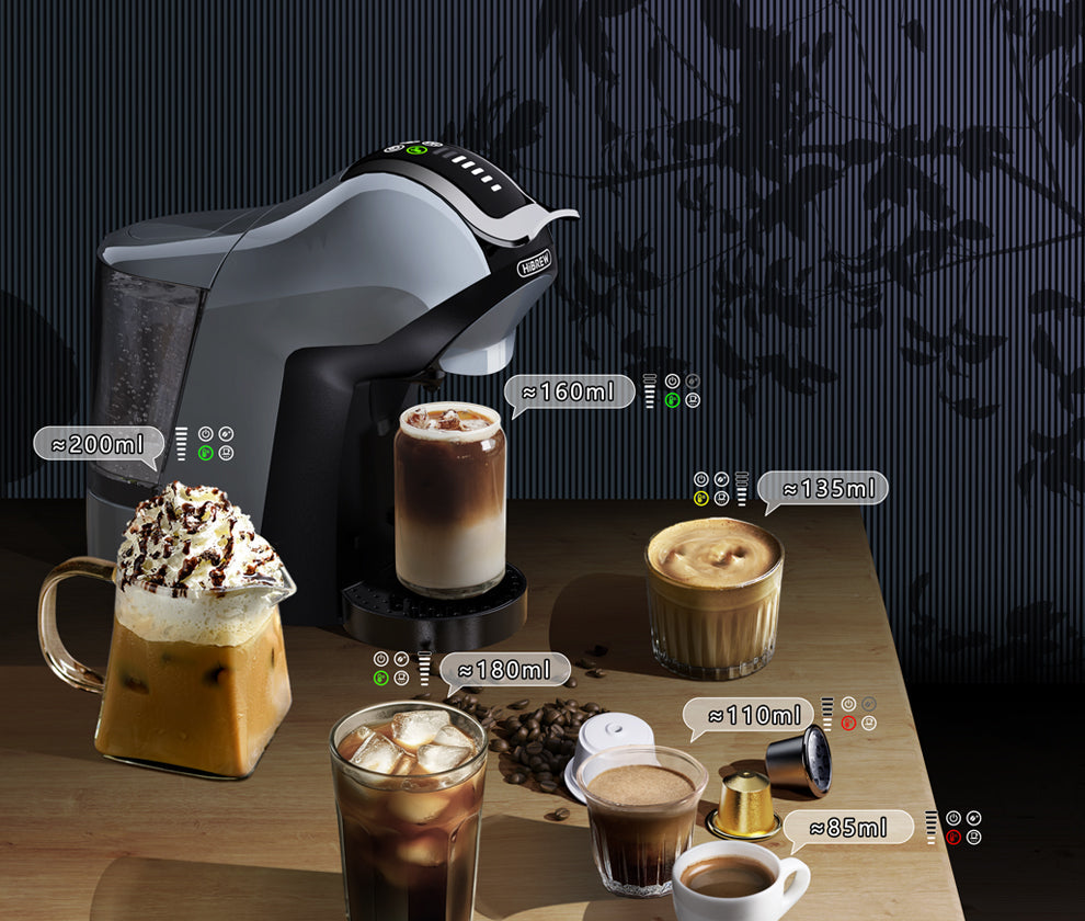 HiBREW H17 EU: machine with different drink preparations