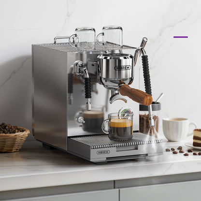 HiBREW H21 EU / Silver: silver machine on a kitchen counter