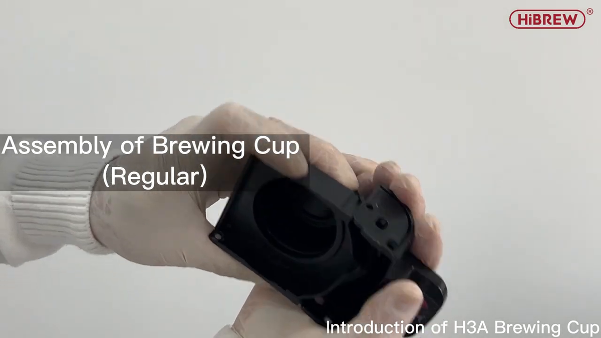 HiBREW H3A Silver EU — capsule brewing adapter assembly