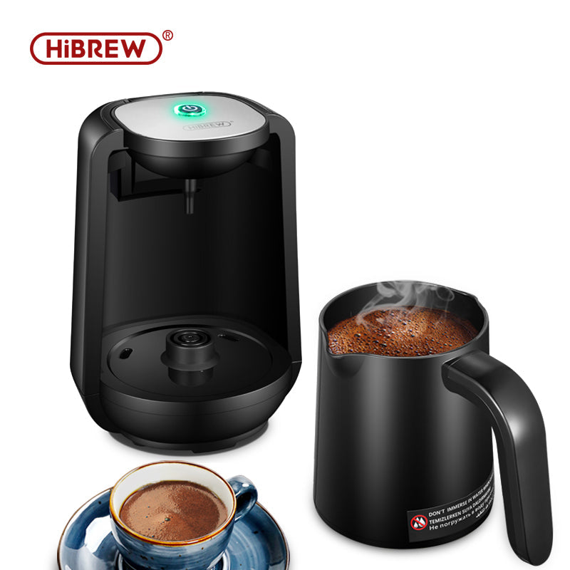 HiBREW H9 Turkish Coffee Maker — powered base and removable handled pot
