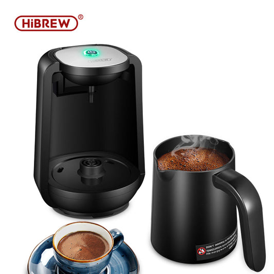 HiBREW H9 Turkish Coffee Maker — powered base and removable handled pot