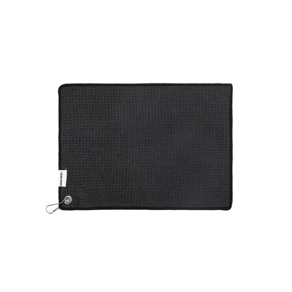 MHW-3BOMBER CT5304B black hangable towel, listed 35 by 25 cm
