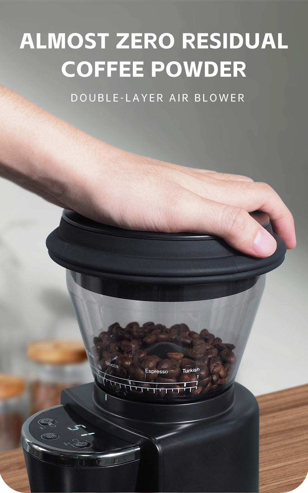HiBREW G3 hopper bellows being pressed