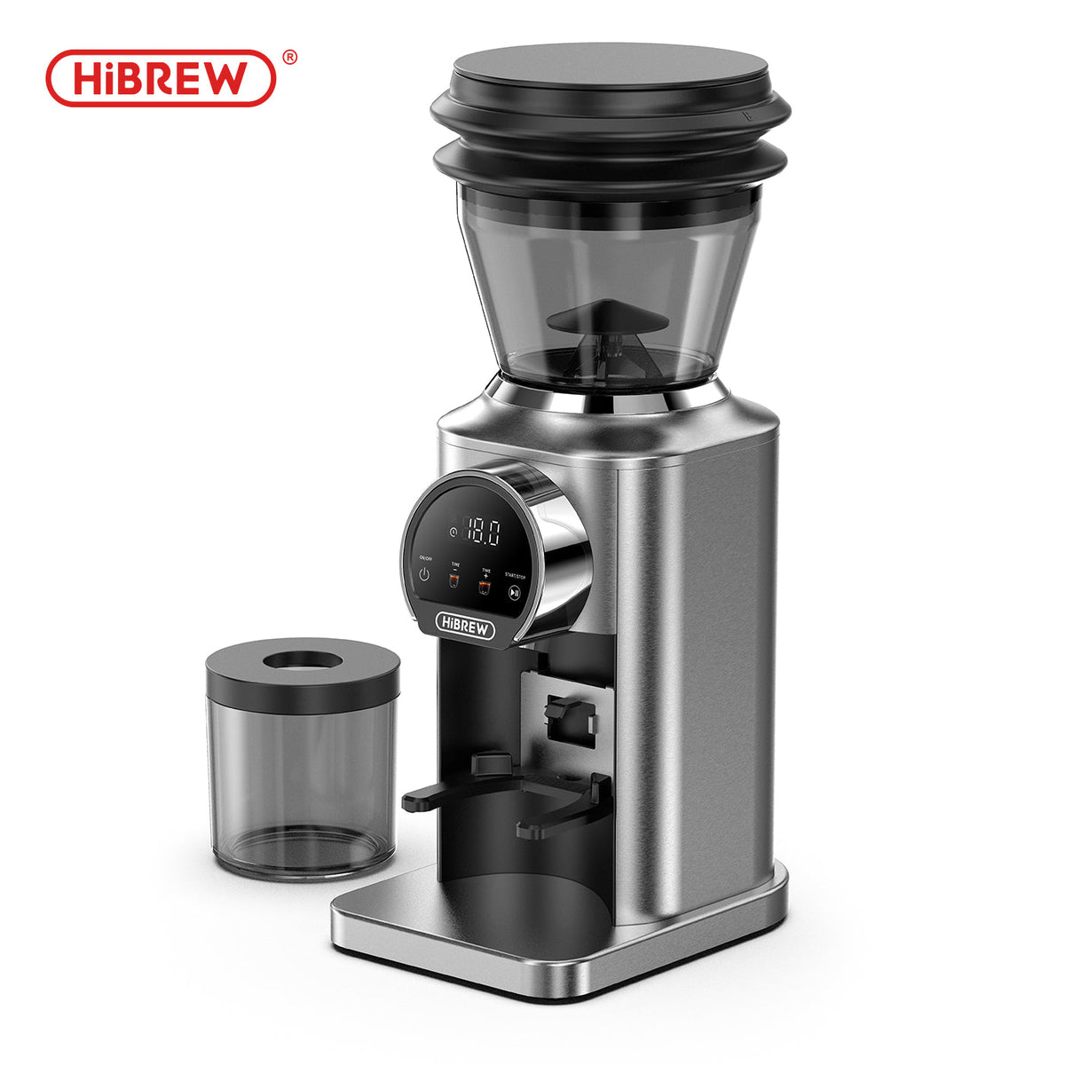HiBREW G3 Plus electric coffee grinder front view