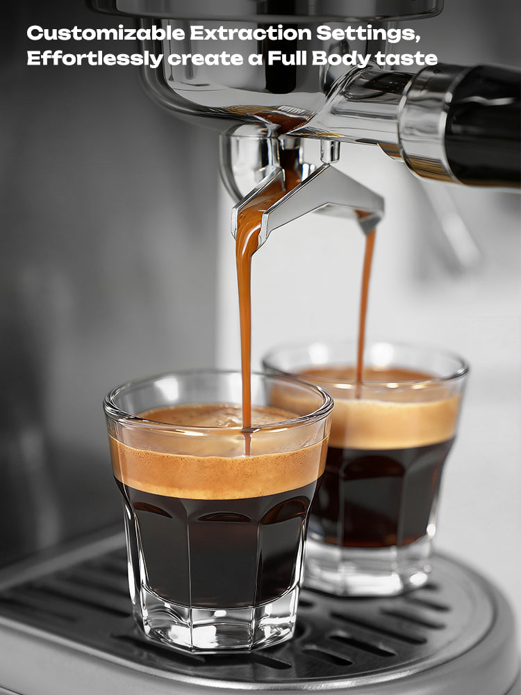 HiBREW H10B Lite espresso extraction