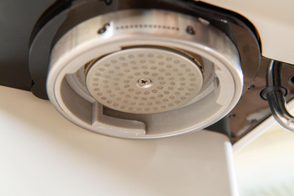 Underside of the HiBREW H10Plus group head and shower screen