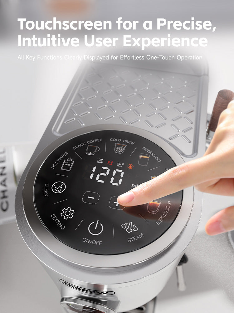 HiBREW H13 touchscreen controls
