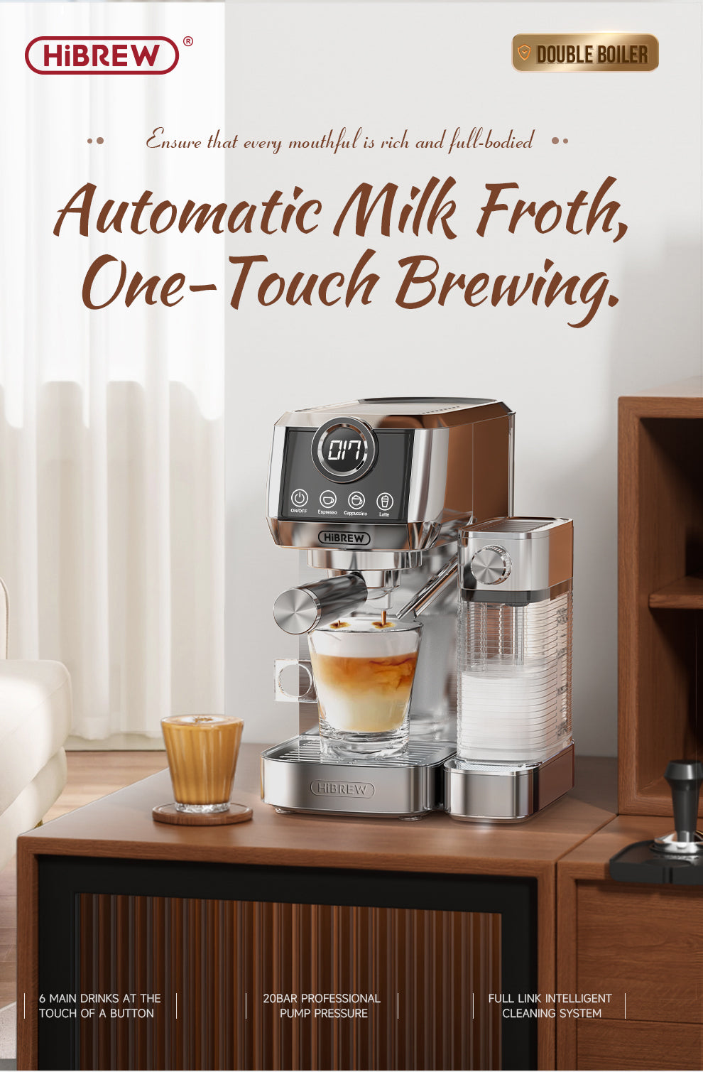 HiBREW H13A on a coffee counter