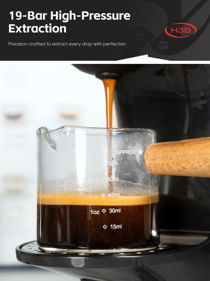 HiBREW H3B – coffee outlet and espresso glass