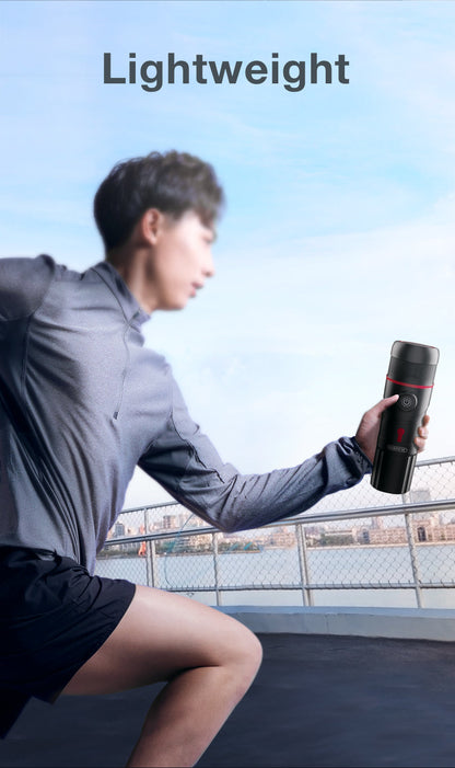 HiBREW H4 manufacturer outdoor handheld scene; shown accessories are not a supplied-kit confirmation