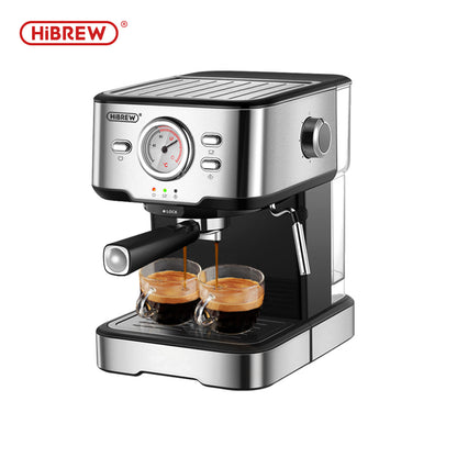 HiBREW H5 espresso machine three-quarter view
