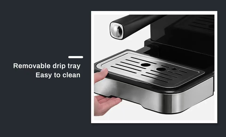 HiBREW H5 removable drip tray close-up