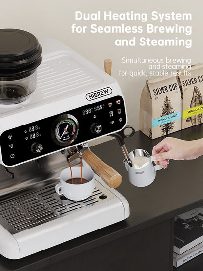 HiBREW H7B brewing and steaming