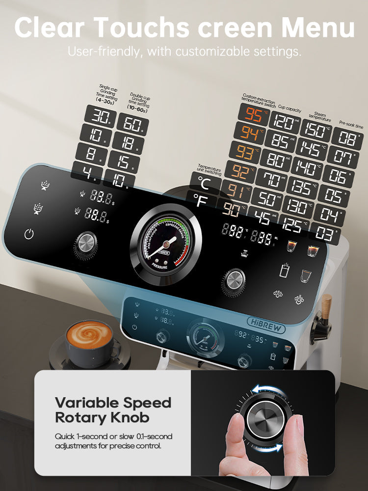 HiBREW H7B front controls