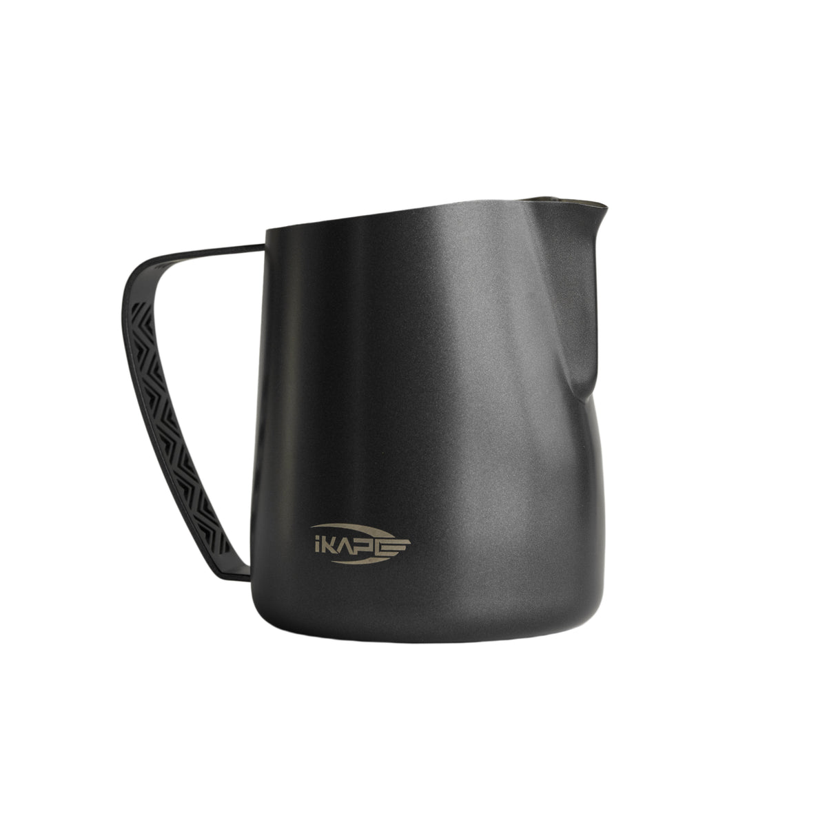 Black IKAPE hollow-handle milk pitcher
