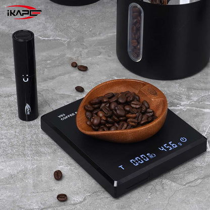 IKAPE walnut bean bowl and black RDT spray bottle set, manufacturer photograph 3