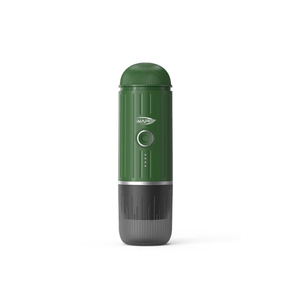 IKAPE V1 portable espresso maker, Green, manufacturer product view.