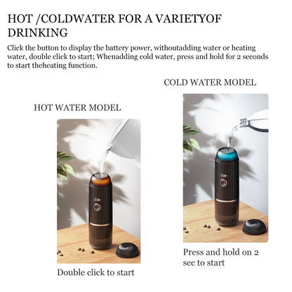IKAPE V1 hot-water and heating mode operation guide.