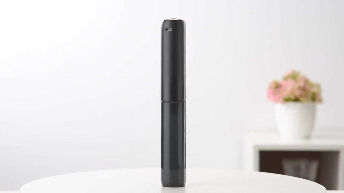 CLITON KJBQ-65 Black frother standing in a real product scene